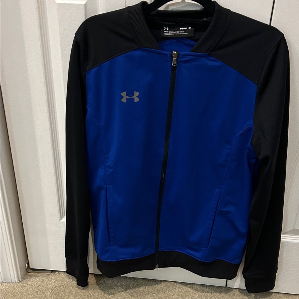 Under Armour Men's Performance Jacket in Black and Blue